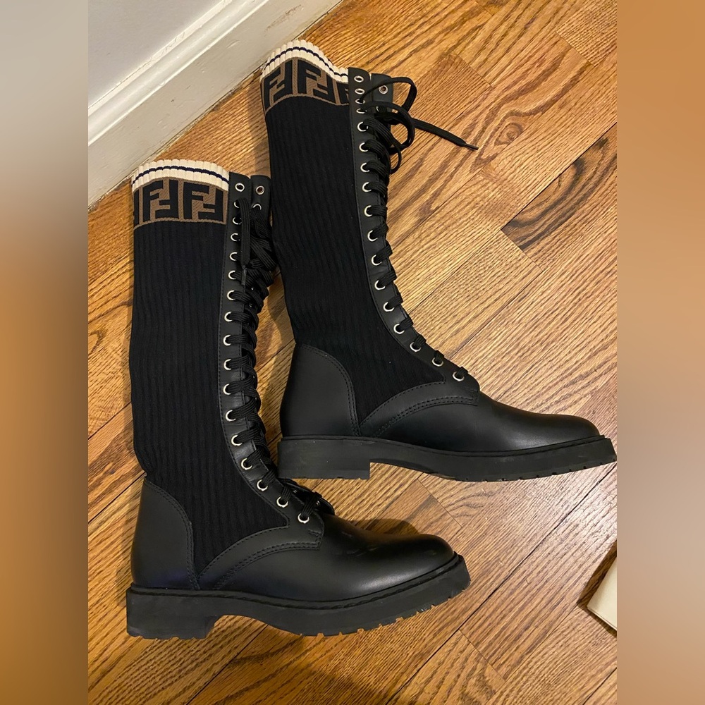 Authentic Fendi knee high boots